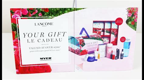 myer gifts with purchase